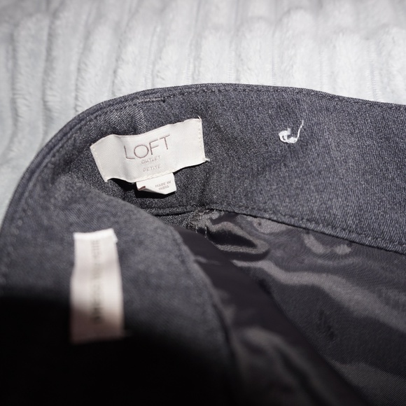 Gray slacks, Loft size 6P - Picture 1 of 3